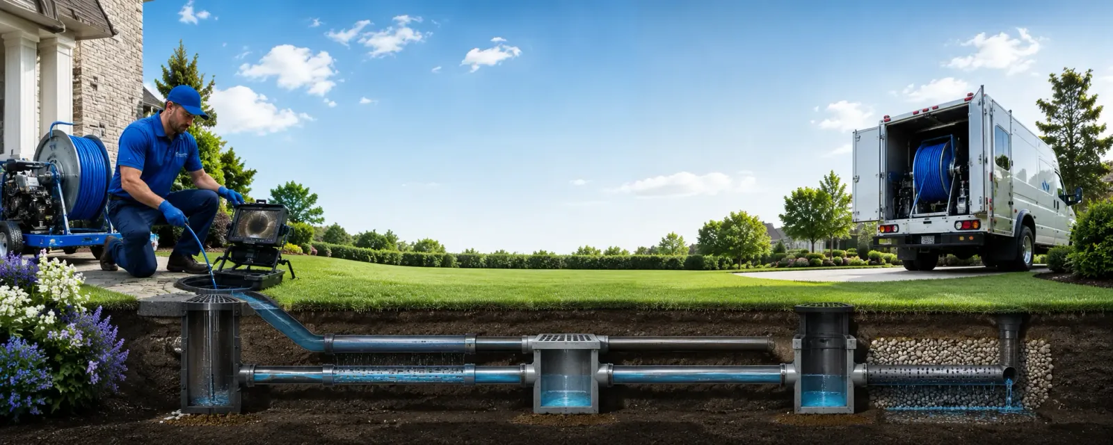 Outdoor drain cleaning information for Ridott, IL